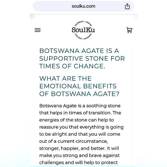 Botswana agate pendant 2" support in times of change 925 sterling silver plated - Picture 3 of 5